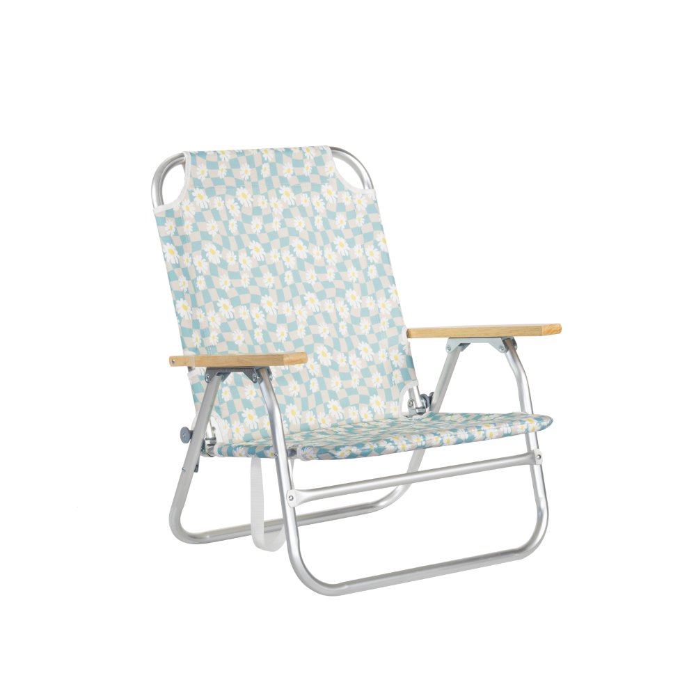 Folding Chair with Wooden Armrests